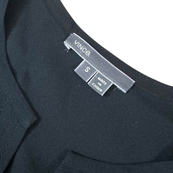 Vince Elegant Black 💯% Silk Dress SMALL - Picture 11 of 12